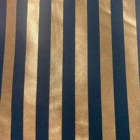 Black and Copper Metallic Stripe